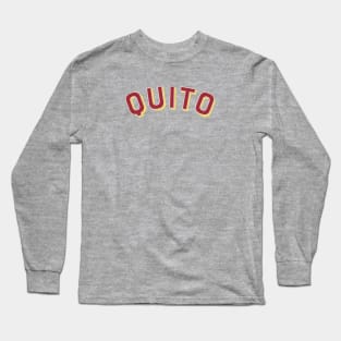 Quito Ecuador Vintage Arched Type Long Sleeve T-Shirt